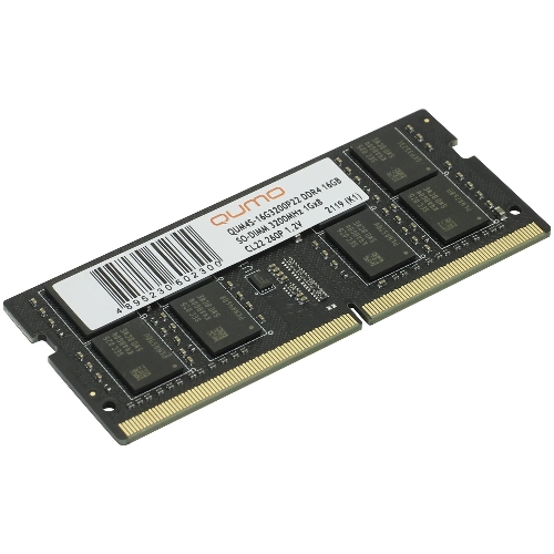 Оперативная память Qumo, DDR4, 16GB (1x16GB), 3200MHz, CL22, SO-DIMM