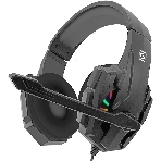 Гарнитура проводная с микрофоном Оклик HS-L355G черный 1.8м мониторные оголовье (1939807)