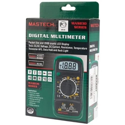Мультиметр портативный Mastech MAS838, ручной 13-2008