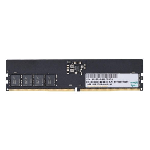 Оперативная память Apacer, DDR5, 16GB (1x16GB), 4800MHz, CL40, DIMM