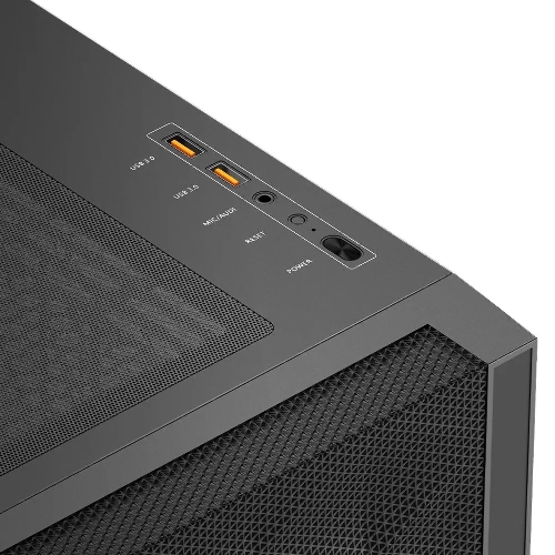 Компьютерный корпус без блока питания PCCooler C3D510 BK, Mesh Mid Tower, черный, TG, 0.7 SPCC, no fans E-ATX, ATX, mATX, mITX 170/390/205mm 2x2.5