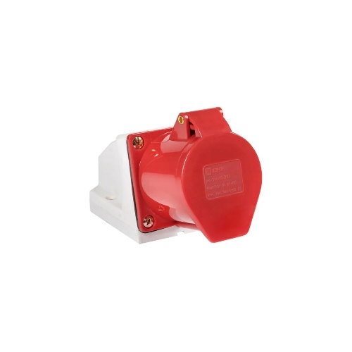 Розетка стационарная наружная EKF ps-114-16-380 16А 380В 3P+РЕ IP44 (114)