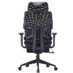 Кресло Cactus CS-CHR-MC01-BK черный, сетка, подголовник