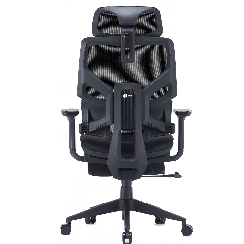 Кресло Cactus CS-CHR-MC01-BK черный, сетка, подголовник