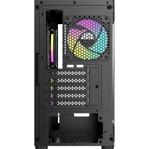 Корпус Ocypus Gamma C52 BK ARGB, Mini-Tower, чёрный, 3 x 120 мм