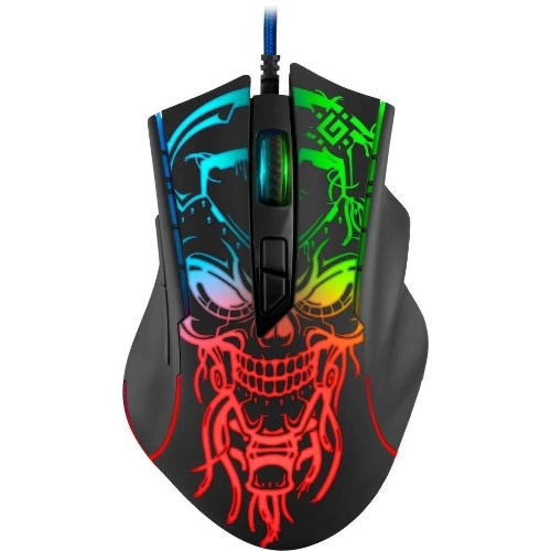 Мышь проводная Defender Bulletstorm GM-928 черный, 7200 dpi, USB, кнопки - 7