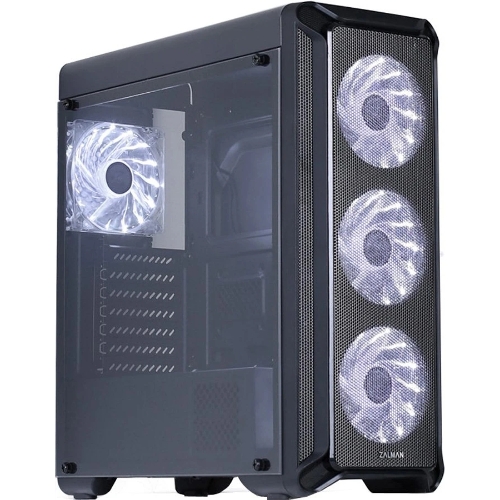 Компьютерный корпус MidiTower Zalman I3 черный (ATX, без БП, 2xUSB2.0 Type-A + USB3.2 Type-A) (Zalman i3)