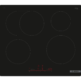 Индукционная варочная панель Bosch PIF61RHB1E 60 см, индукция, скошенные края, сенсорное управление, черный