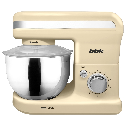 Миксер планетарный BBK KBM1401 бежевый, 1500 Вт, 4 л