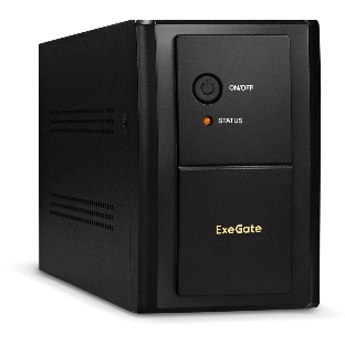 Источник бесперебойного питания ExeGate EP212518RUS Power Back UNB-1000 1000VA, черный, 4 евророзетки