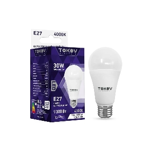 Лампа светодиодная TOKOV ELECTRIC 30Вт А70 4000К Е27 176-264В