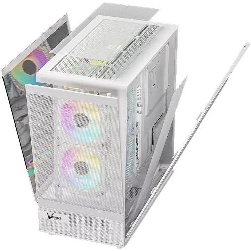 Компьютерный корпус AeroCool/Formula Crystal Z8 COSMIC белый без БП ATX 3x120мм 5x140мм 1xUSB 2.0 1xUSB 3.0 1xUSB3.1 audio bott PSU