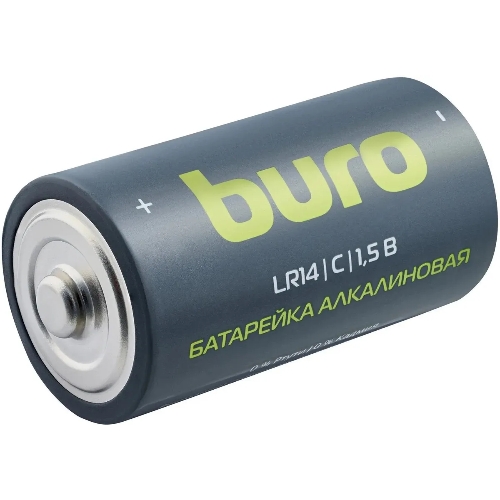 Батарея Buro Alkaline LR14 C 7500mAh (2шт) блистер, 1.5 В