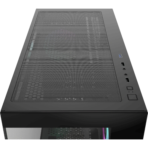 Корпус Ocypus Gamma C52 BK ARGB, Mini-Tower, чёрный, 3 x 120 мм