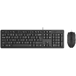 Комплект клавиатура+мышь A4Tech KR-3330S проводной, USB, 1200 DPI, чёрный