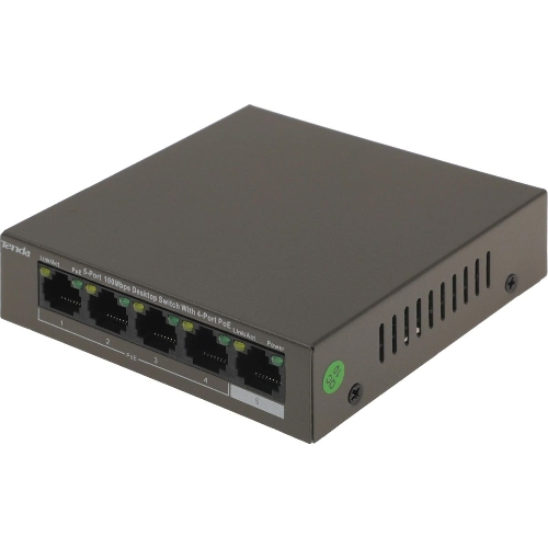 Коммутатор Tenda TEF1105P-4-38W 5PORT 10/100M