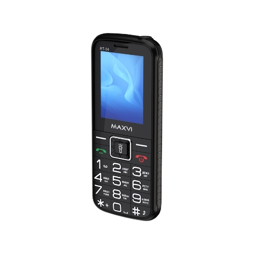 Мобильный телефон Maxvi RT-04 + док-станция, черный