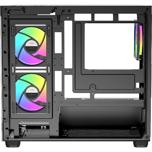 Корпус Ocypus Gamma C52 BK ARGB, Mini-Tower, чёрный, 3 x 120 мм
