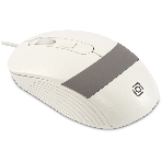 Мышь проводная Oklick 310M белый/серый, 2400 dpi, USB, кнопки - 4