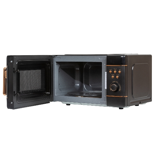 Микроволновая печь JVC JK-MW270D черный, 20 л, 700 Вт, переключатели - кнопки, поворотный механизм