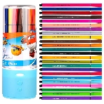 Фломастеры Deli EC150-24 Super Wings 24цв. пластиковая туба