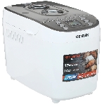 Хлебопечка Centek CT-1415 (бел/сталь) 1500 г БОЛЬШОЙ ОБЪЕМ, 860Вт, 15 программ, таймер, LCD, окошко