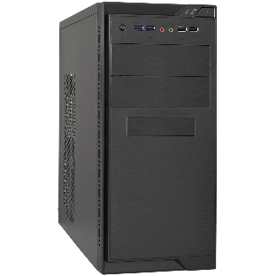 Компьютерный корпус Minitower ExeGate MA-372UX-UNS400 (mATX, БП UNS400 с вент. 12см, 2хUSB+2хUSB3.0, аудио, черный)