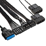 Компьютерный корпус Minitower ExeGate mEVO-7803-XP600 (mATX, БП XP600 с вент. 12см, 2*USB+1*USB 3.0, HD аудио, черный, 2 вент. 12см с RGb подсветкой)