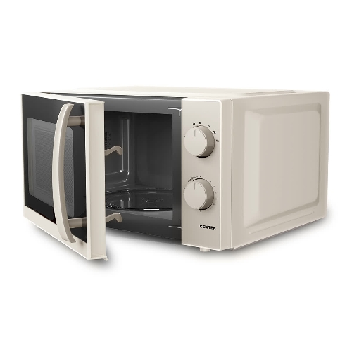 Микроволновая печь Centek CT-1571 бежевый, 20 л, 700 Вт, переключатели - поворотный механизм