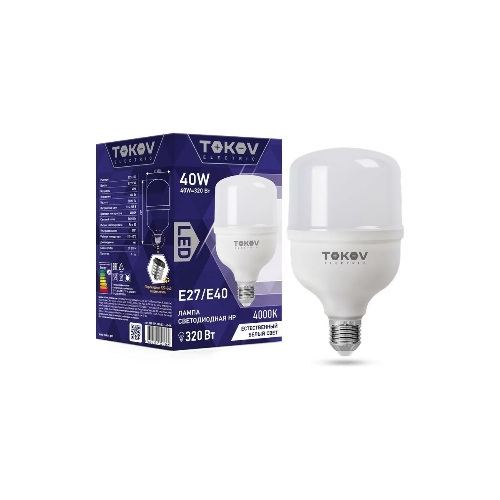 Лампа светодиодная TOKOV ELECTRIC 40Вт HP 4000К Е40/Е27 176-264В