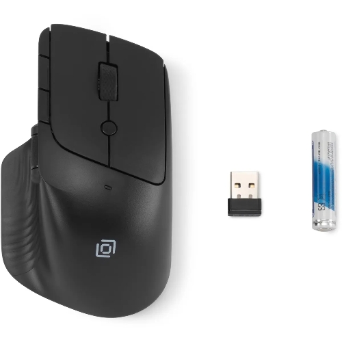 Мышь беспроводная Oklick 501MW черный, 2400 dpi, радиоканал, USB, кнопки - 6