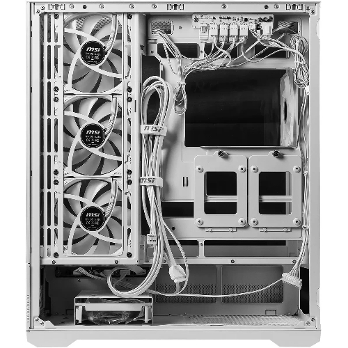 Компьютерный корпус MSI MAG Pano 110R PZ белый без БП ATX 6x120мм 7x140мм 2xUSB 3.0 1xUSB3.1 audio AirDuct bott PSU