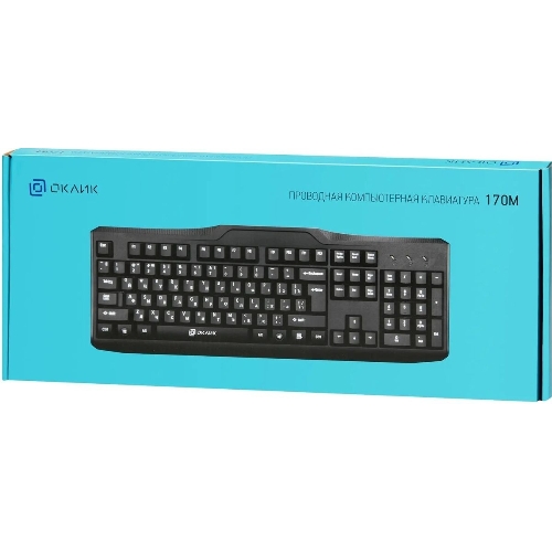 Клавиатура Oklick 170M проводная, USB Type-A, чёрный
