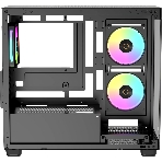 Корпус Ocypus Gamma C52 BK ARGB, Mini-Tower, чёрный, 3 x 120 мм