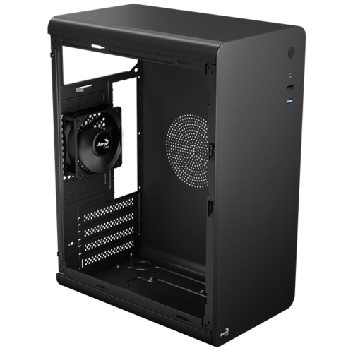 Компьютерный корпус Aerocool / Formula CS-110-S-BK-v1 (mATX, 0.7мм, USB 3.0 x1, USB 2.0 x2, 1x 8см Black Fan)