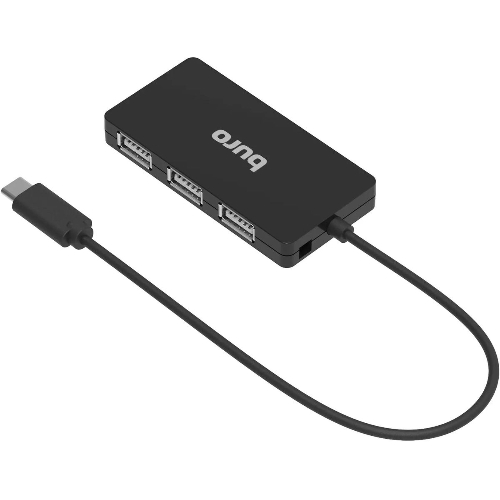 USB-концентратор Buro BPH-C-1730, USB-C, USB 2.0 4 порта, USB-C