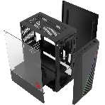 Компьютерный корпус Bloody BD-CC102F черный без БП mATX 2x120мм 2xUSB 2.0 1xUSB 3.0 audio bott PSU