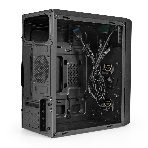 Компьютерный корпус Minitower ExeGate mEVO-7803-XP600 (mATX, БП XP600 с вент. 12см, 2*USB+1*USB 3.0, HD аудио, черный, 2 вент. 12см с RGb подсветкой)