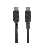 Кабель QUMO 32964 Type-C на Type-C, силиконовый, 1м, 3A, 60W, PD черный