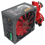 Блок питания Ginzzu PC700 14CM(Red) 80 PLUS black,APFC,24+4p,2 PCI-E(6+2), 7*SATA, 4*IDE,оплетка, кабель питания,цветная коробка