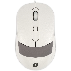 Мышь проводная Oklick 310M белый/серый, 2400 dpi, USB, кнопки - 4