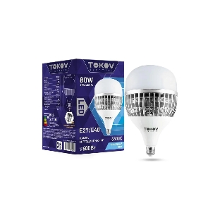 Лампа светодиодная TOKOV ELECTRIC 80Вт HP 6500К Е40/Е27 176-264В