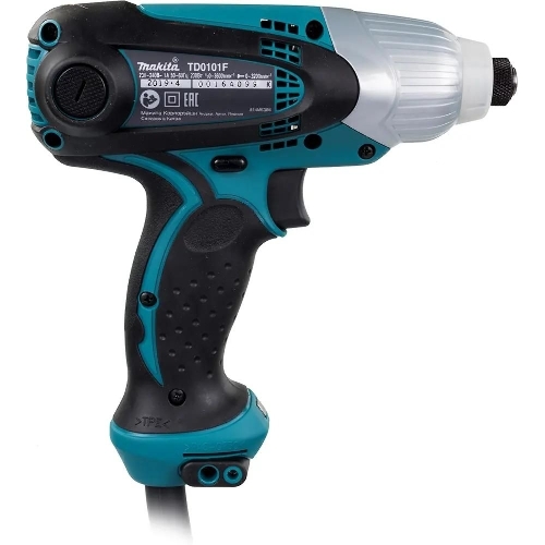 Дрель-шуруповерт Makita TD0101F, 230 Вт, 100 Нм, щеточный, ударный