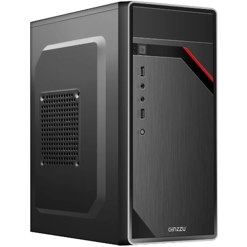 Компьютерный корпус Ginzzu D180 2хUSB 2.0,AU w/o PSU