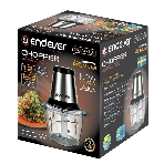 Измельчитель Endever Sigma-130, стальной, 700 Вт, объем чаши 1,2 л, два двойных лезвия, 8 шт/уп