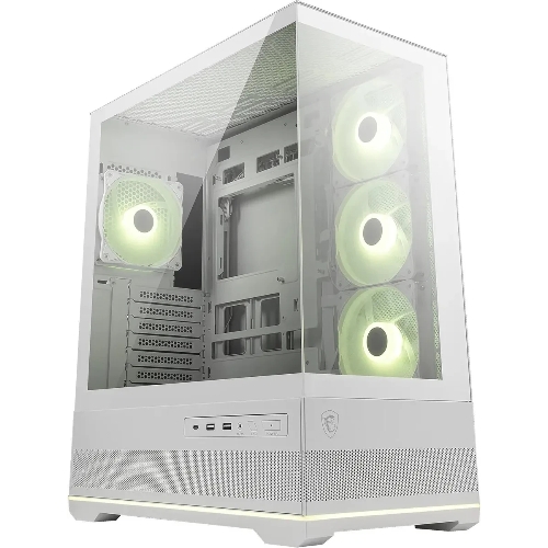 Компьютерный корпус MSI MAG Pano 110R PZ белый без БП ATX 6x120мм 7x140мм 2xUSB 3.0 1xUSB3.1 audio AirDuct bott PSU