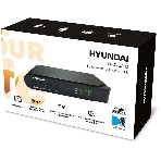 Приставка для цифрового ТВ Hyundai H-DVB200 черный, DVB-T2, DVB-T, DVB-C, HDMI, USB 2.0
