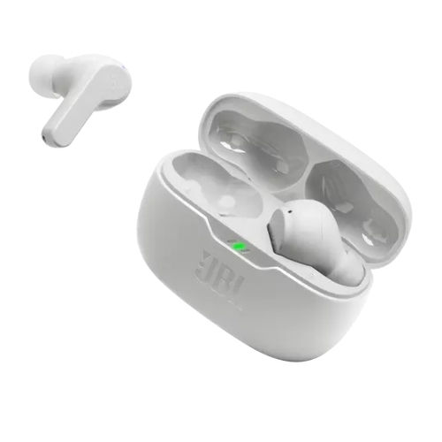 Наушники TWS JBL Wave Beam белый, внутриканальные, Bluetooth, быстрая зарядка, до 8 ч