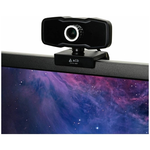 Веб-камера ACD Vision UC500 1920x1080, 30 кадр/с, USB Type-A, микрофон (2 шт), ручная фокусировка, автоосвещение, универсальное крепление