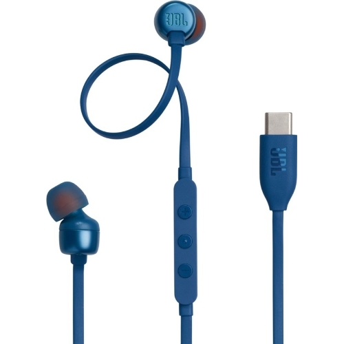 Проводные наушники JBL Tune 310C синий, внутриканальные, микрофон